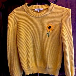 Yellow Cotton sweater